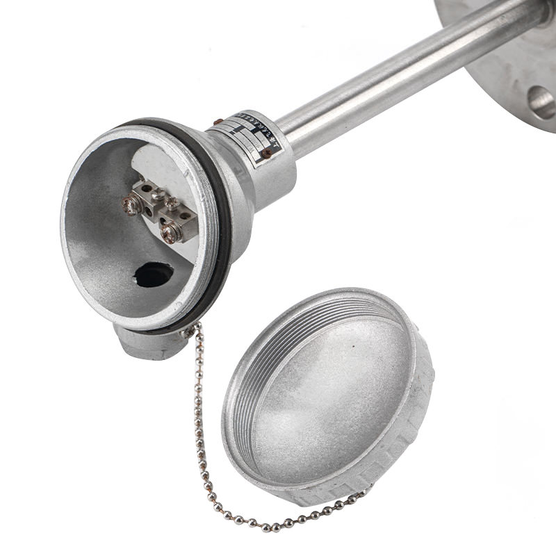 Thermokoppel met beweegbare flens