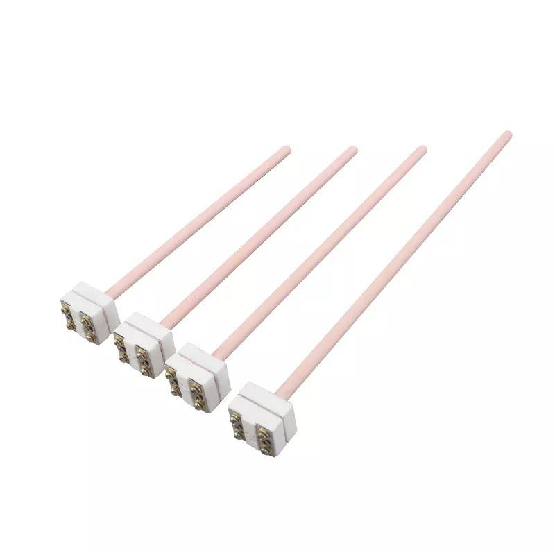 Draaddiameter van 0,2–0,4 mm Type S/B/R platina-rhodium thermokoppeloven hogetemperatuursensorsonde voor gesmolten metalen