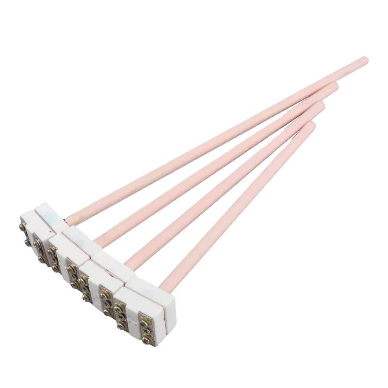 Draaddiameter van 0,2–0,4 mm Type S/B/R platina-rhodium thermokoppeloven hogetemperatuursensorsonde voor gesmolten metalen