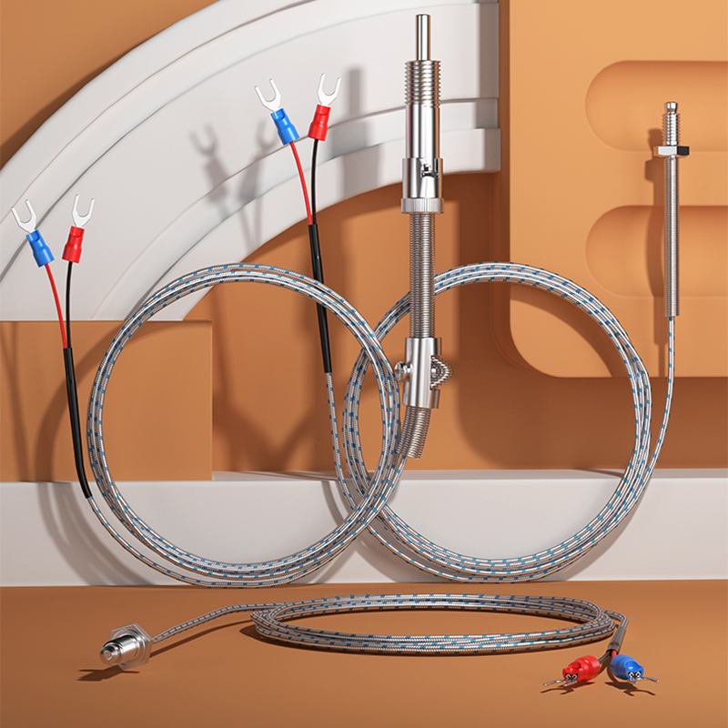 Compacte temperatuursensor van industriële kwaliteit met roestvrijstalen schroefbevestiging PT100K-sonde (M6/M8) Thermokoppel