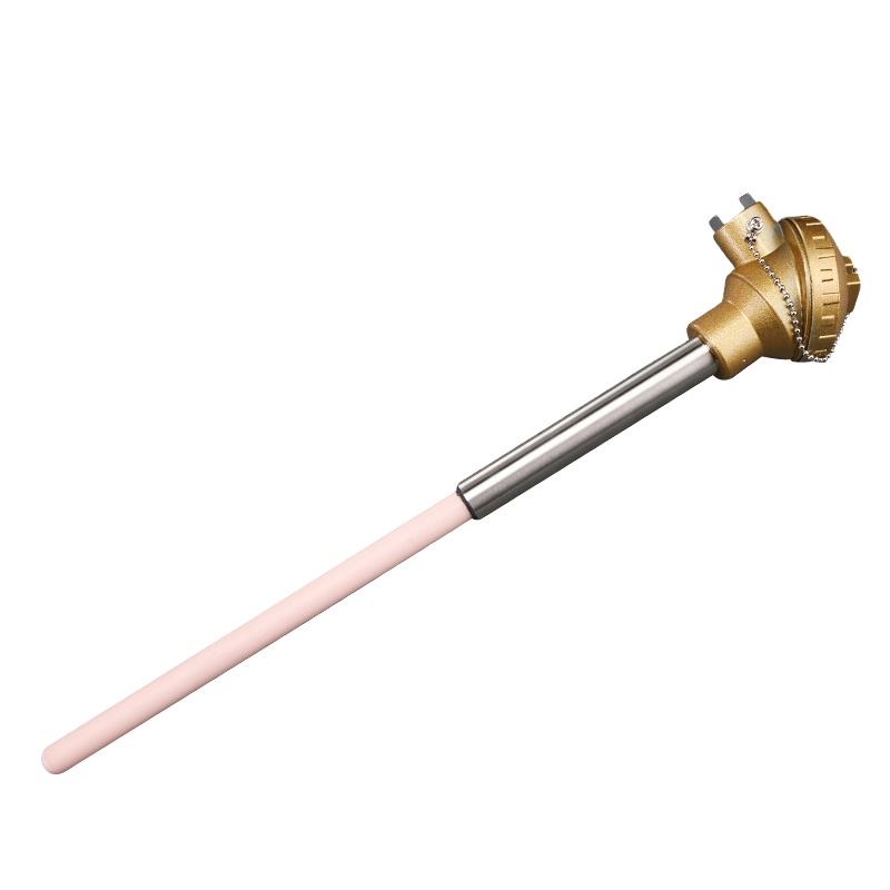 Draaddiameter van 0,2–0,4 mm Type S/B/R platina-rhodium thermokoppeloven hogetemperatuursensorsonde voor gesmolten metalen