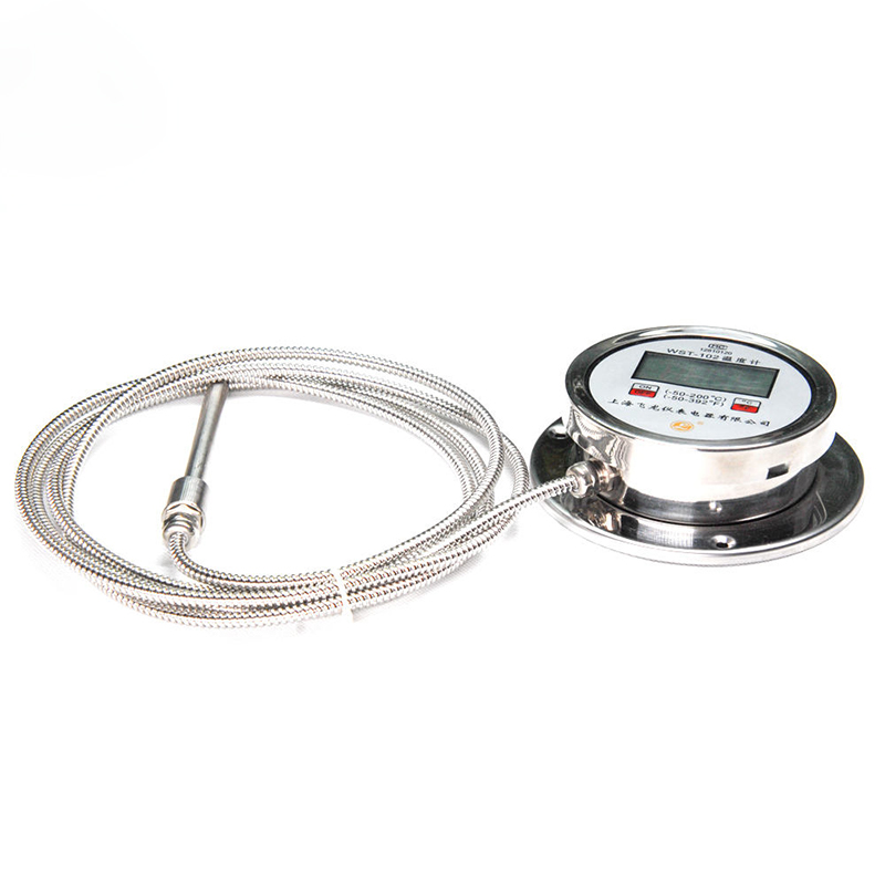 Zeer nauwkeurige thermometer met digitaal display Radiaal K-type Pt100-thermometer Digitale thermometer met flexibele slang van roestvrij staal