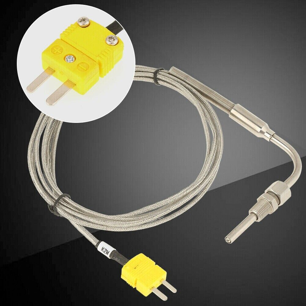 Bruine PTFE-omhulde temperatuurmeting 2-draads thermokoppel verlengkabel met thermokoppelstekker voor direct contact K-type sensor