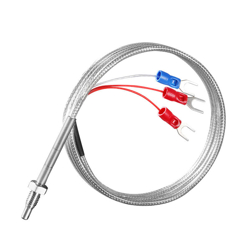 Compacte temperatuursensor van industriële kwaliteit met roestvrijstalen schroefbevestiging PT100K-sonde (M6/M8) Thermokoppel