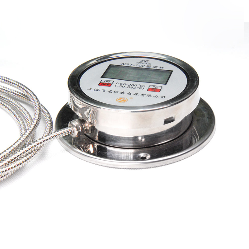 Zeer nauwkeurige thermometer met digitaal display Radiaal K-type Pt100-thermometer Digitale thermometer met flexibele slang van roestvrij staal